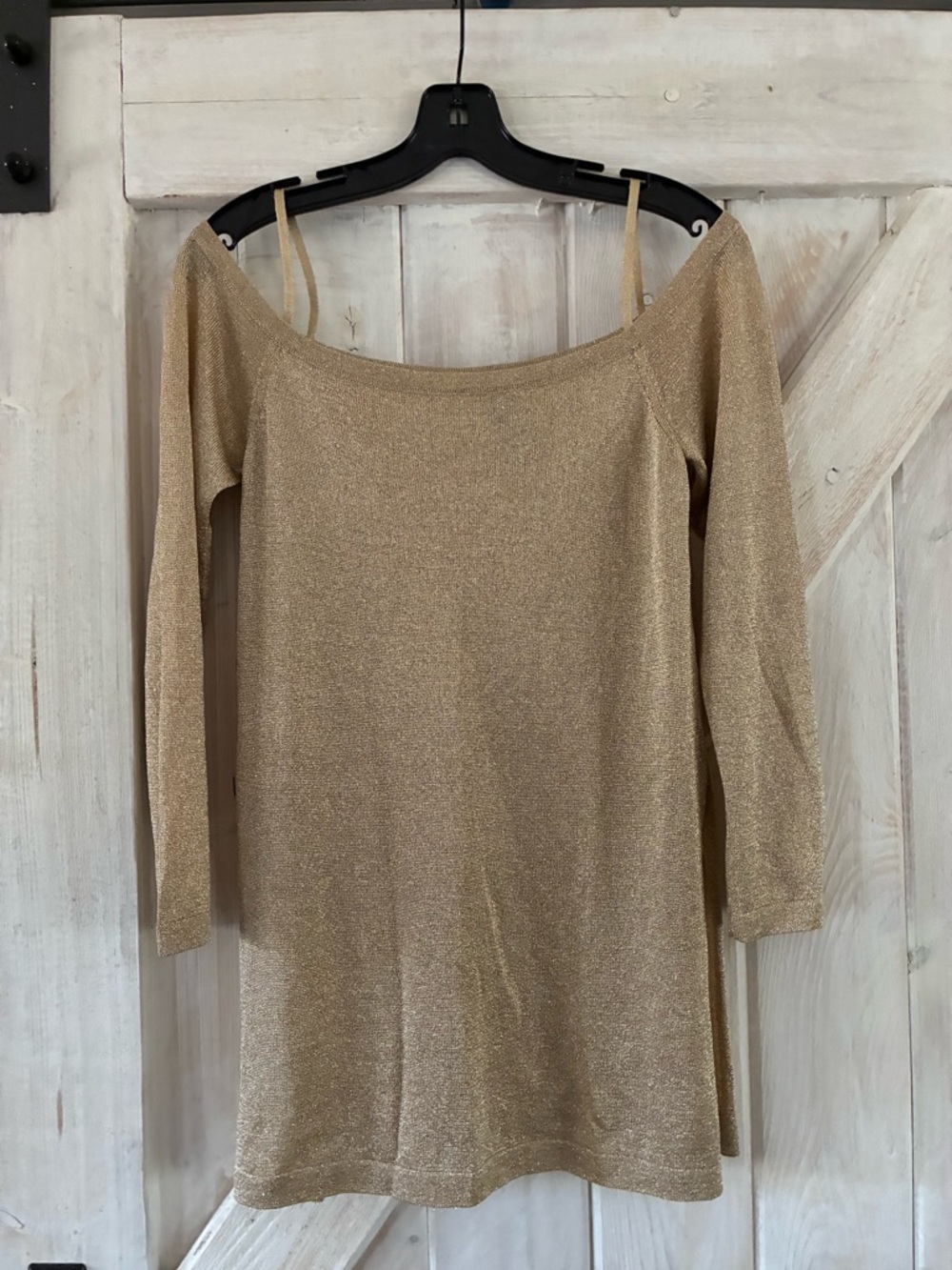 Missoni Metallic Gold Knit Top